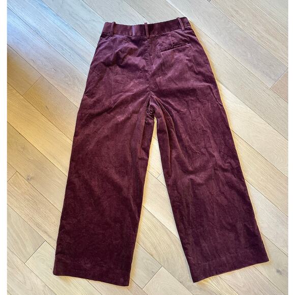 Banana Republic Rivoli Relaxed Corduroy Wide Leg Dress Pants Women's Size 10 - Picture 5 of 10